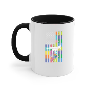 Discover Dinosaur Dino Dino LGBT Mens papasaurus autism LGBT Accent Mugs