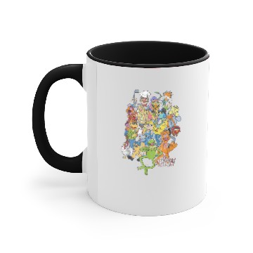 Discover Disney The Muppets Main Characters Distressed Group Shot Zip Accent Mugs