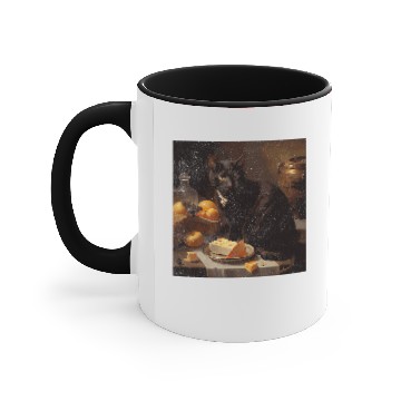 Discover black cats Paws Eat Cheese Accent Mugs