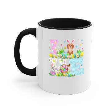 Discover Cockapoo Dog Easter Egg Hunt Funny Love Cockapoo Easter Accent Mugs