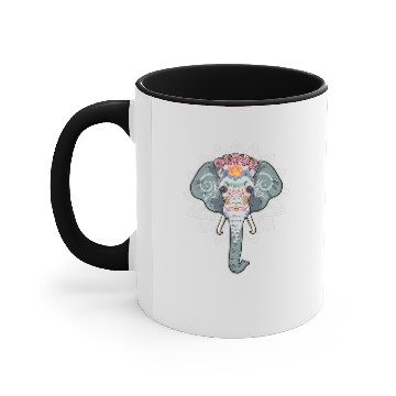 Discover Elephants Lover Sugar Skull Accent Mugs