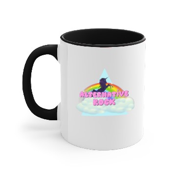 Discover Unicorns Alternative Rock Unicorns Rainbow Design Accent Mugs