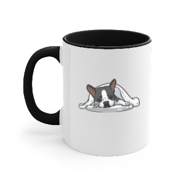 Discover Dog Boston Terrier Official Sleeping Accent Mugs