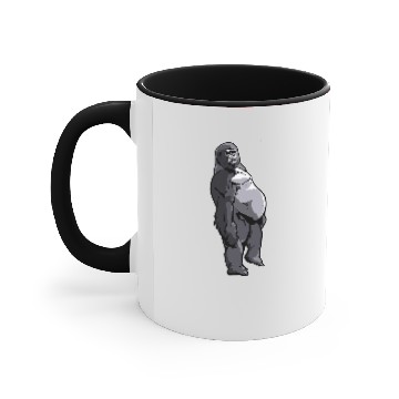 Discover Monkey Lover Big Monkey Face 1 Accent Mugs