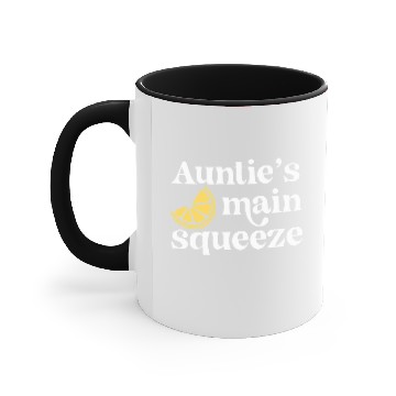 Discover Aunties Main Squeeze Funny New Aunt Lemon Aunt Accent Mugs