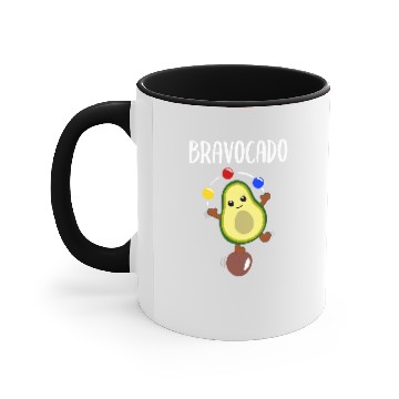 Discover Avocado Juggling Funny Vegetable Fruit Cute Avocado 1 Accent Mugs