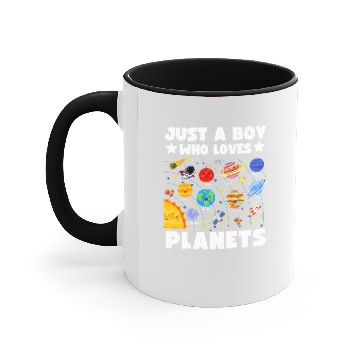 Discover Astronauts Boy Solar Planets Orbit Educational Astrology Space System Accent Mugs