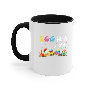 Discover Tractor driving egg hunt is on tractor easter bunny eggs boys kids toddler Accent Mugs