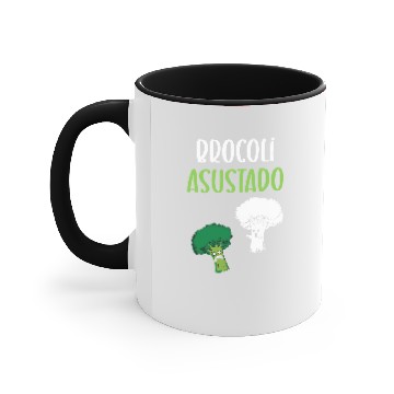 Discover Broccoli Funny Scared Cauliflower Broccoli Accent Mugs