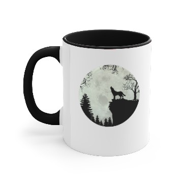 Discover German Shepherd Dog Jault at Full Moon Accent Mugs