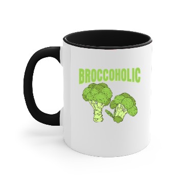 Discover Broccoholic Broccoli Vegetable Accent Mugs
