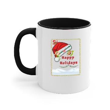 Discover Happy Holidays Elf Design Accent Mugs
