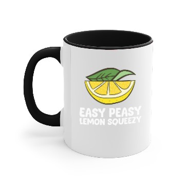 Discover Easy Peasy Lemon Squeezy Summer Lemon Accent Mugs