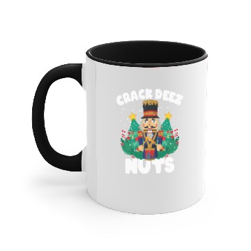 Discover Crack Deez Nuts Nutcracker Funny Christmas Family Accent Mugs