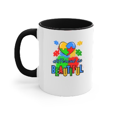 Discover Different Abilities Same Hearts Accent Mugs