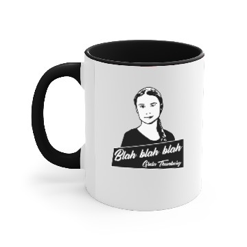 Discover Blah, blah, blah Greta Thunberg Accent Mugs