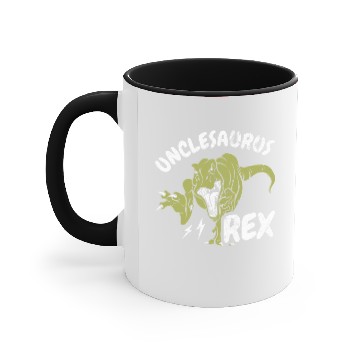 Discover Dinosaur Dino Mens Unclesaurus Rex Dinosaur Paleontologist Uncle Trex Accent Mugs