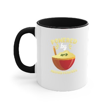 Discover Powered By Mashed Potatoes Potato Lover Thanksgiving Accent Mugs