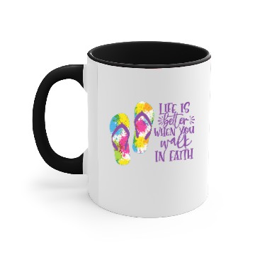Discover Womens Ladies Faith Tops Cute Graphic Print Round Neck Blouses Accent Mugs Accent Mugs
