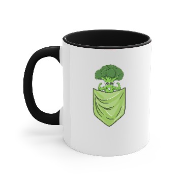 Discover Weightlifting Broccoli In Pocket Vegetable Lover Accent Mugs
