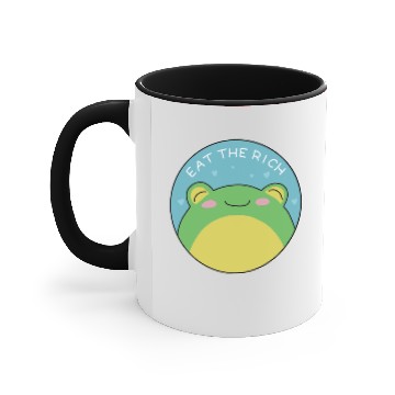 Discover Eat The Rich - Frog - Frog - Accent Mugs