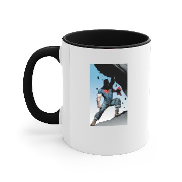 Discover Superman Strongest Hero Pose Accent Mugs