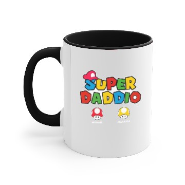 Discover Super Daddio Personalized Accent Mugs, Gift For Dad