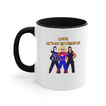 Discover Ladies Lets Get Information Ms Marvel Accent Mugs