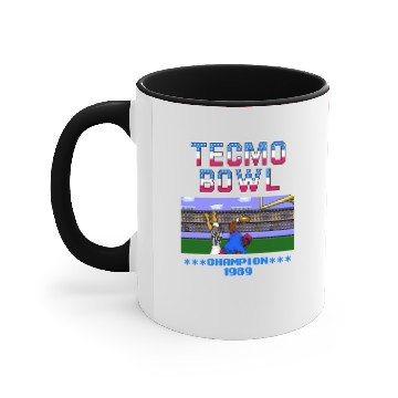 Discover Tecmo Bowl Champion 1989 Accent Mugs