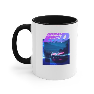 Discover Initial D Neon AE86 Classic Accent Mugs