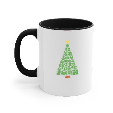 Discover Super Mario Item Characters Christmas Tree Accent Mugs