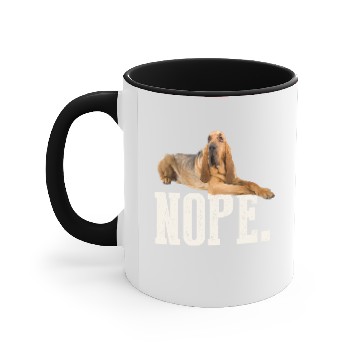 Discover Nope Lazy Bloodhound Accent Mugs