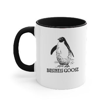 Discover Penguin aka Business Goose Accent Mugs