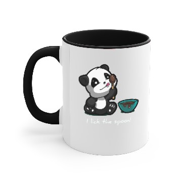 Discover I Lick the Spoon Accent Mugs