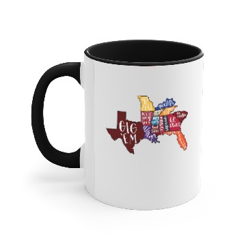 Discover Southeastern Conference Team States Accent Mugs, SEC Sports