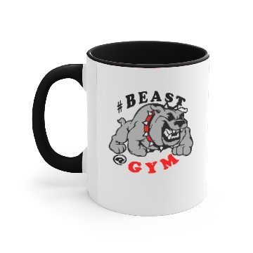 Discover Beast @ Gym Accent Mugs