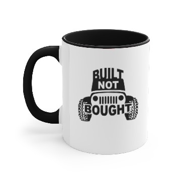 Discover Built NOT Bought Accent Mugs
