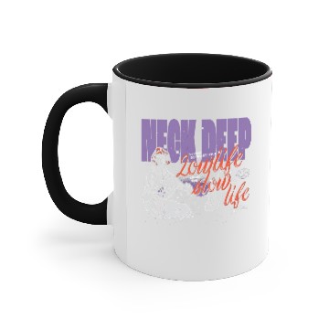Discover Neck Deep Unisex Accent Mugs: Lowlife Couple