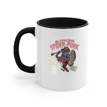 Discover Retro The Amazing Spider-Punk Accent Mugs, Spiderman Comic Accent Mugs,