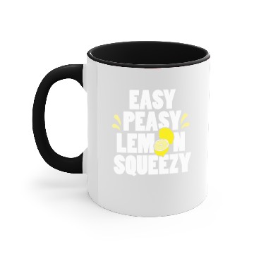 Discover Easy Peasy Lemon Squeezy Fun Summertime Lemonade Accent Mugs