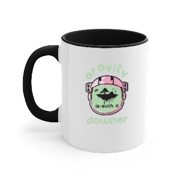 Discover Gravity Funny Accent Mugs