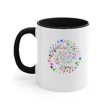 Discover Prismatic Starburst Vortex Accent Mugs