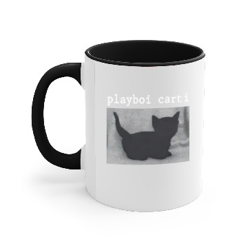 Discover Playboi Carti Black Cat Pullover Accent Mugs - WLR Merch