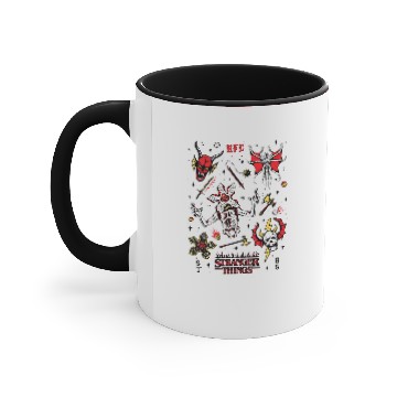 Discover Hellfire Club Raglan Accent Mugs From Stranger Things, Stranger Things Merch Fan Gift