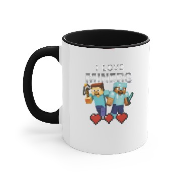 Discover I Love Miners Funny Minecraft Gag Accent Mugs