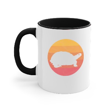 Discover Retro Vintage Box Turtle - Box Turtle - Accent Mugs
