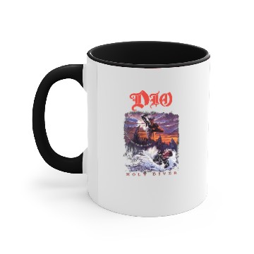 Discover Dio Ronnie James Dio Holy Diver Rock Official Accent Mugs Accent Mugs