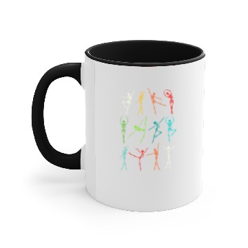 Discover Halloween Dancing Ballet Vintage Skeleton Accent Mugs