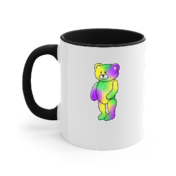 Discover Bear Pet Mardi Gras Tie Dye Teddy Bear Cute Kawaii New Orleans Accent Mugs