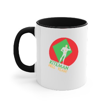 Discover Kiteman, HELL YEAH! - Kiteman - Accent Mugs